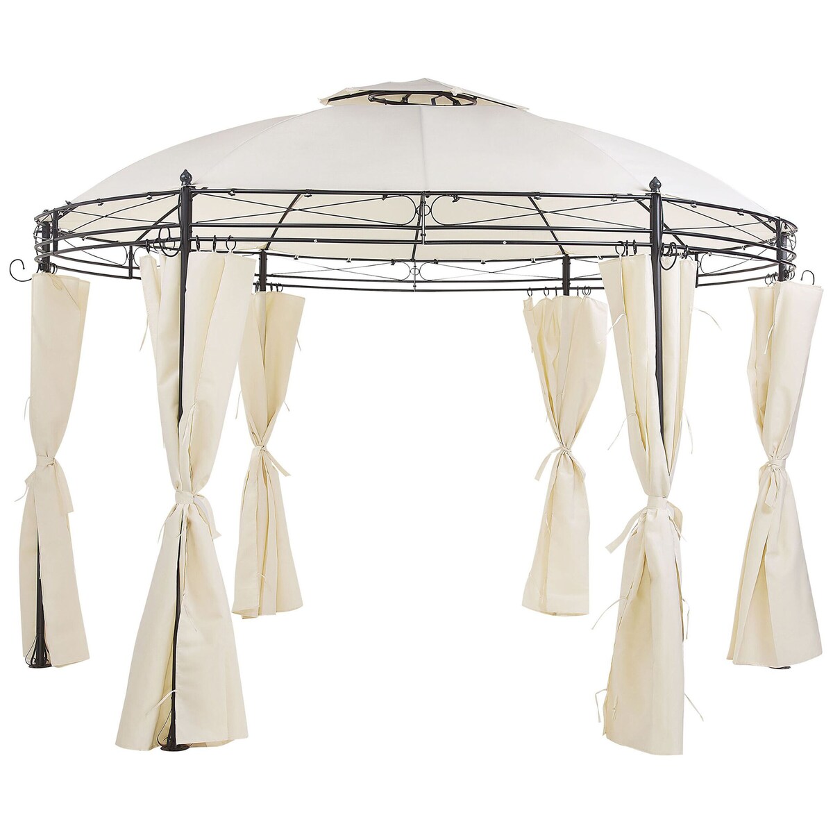 Pawilon ogrodowy SAFARA Metal 368 cm 368 cm Beżowy