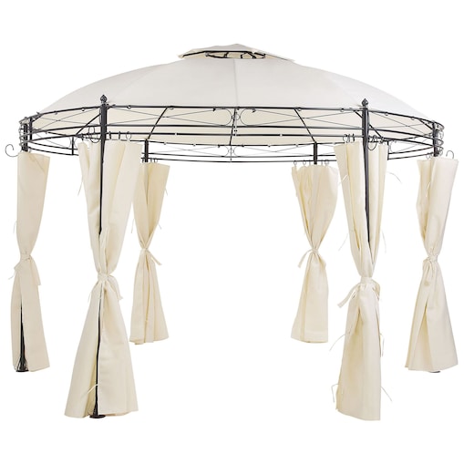 Pawilon ogrodowy SAFARA Metal 368 cm 368 cm Beżowy
