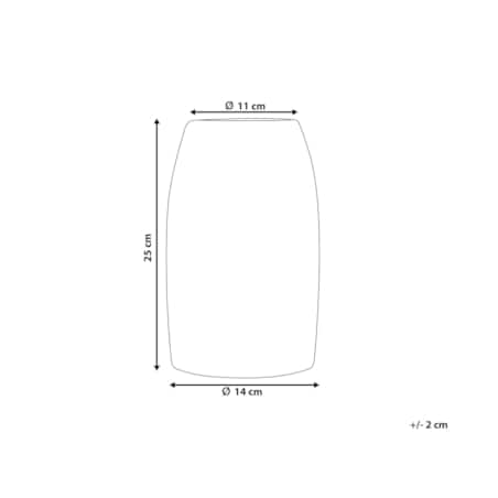 Wazon dekoracyjny ceramiczny biały LINZI