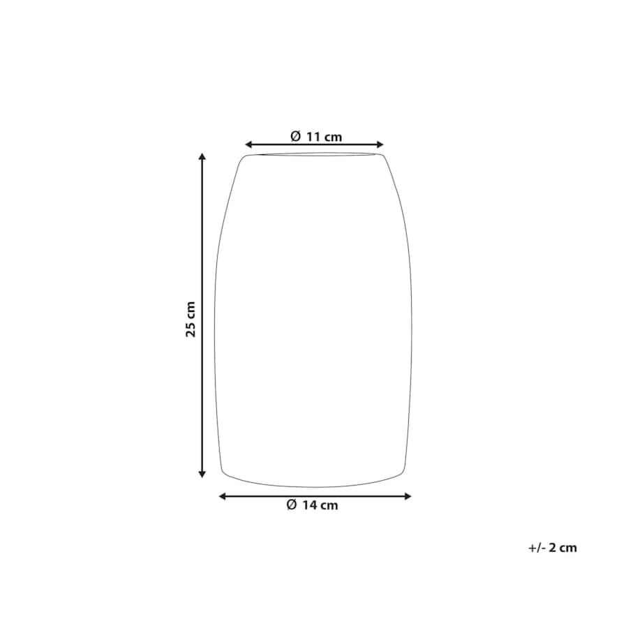 Wazon dekoracyjny ceramiczny biały LINZI