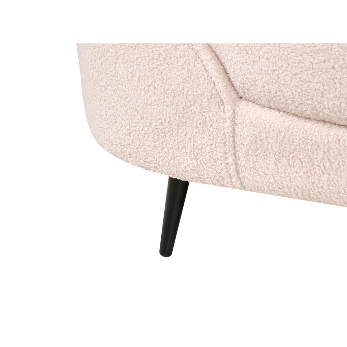 Sofa SAVAR Boucle Beżowy dla 3 osób