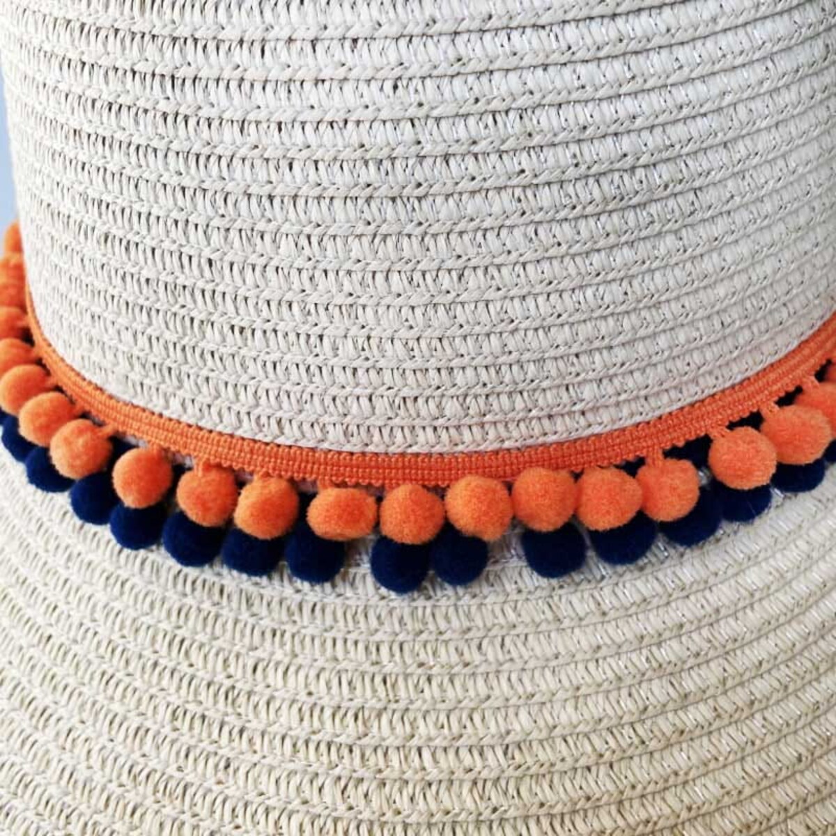 Słomkowy kapelusz dla dorosłych DIY - kolor beżowy