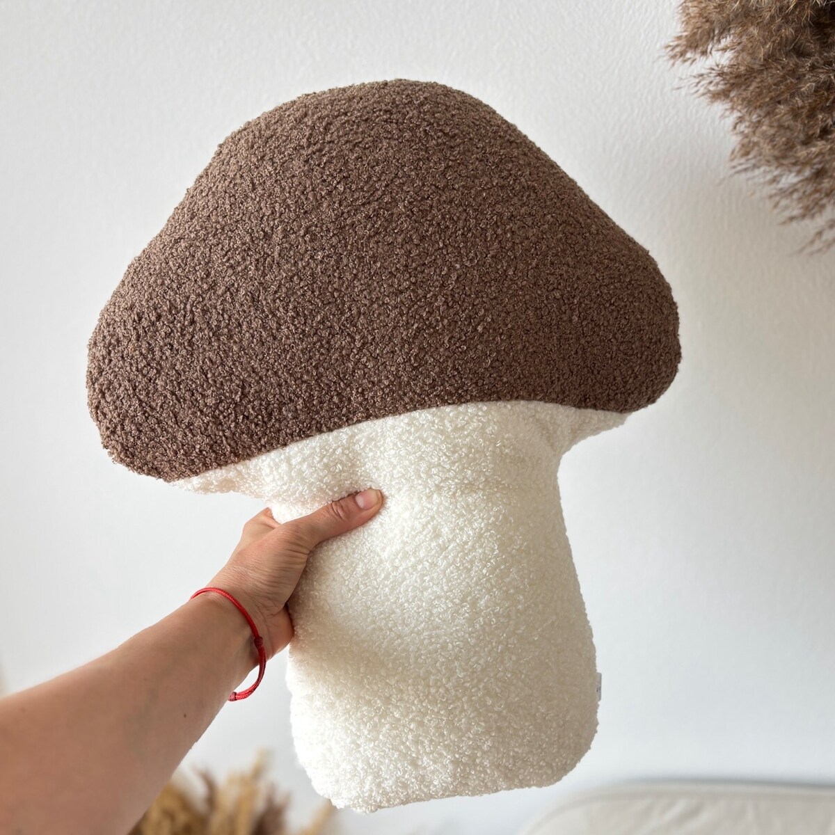 Poduszka jesienna Grzyb boucle