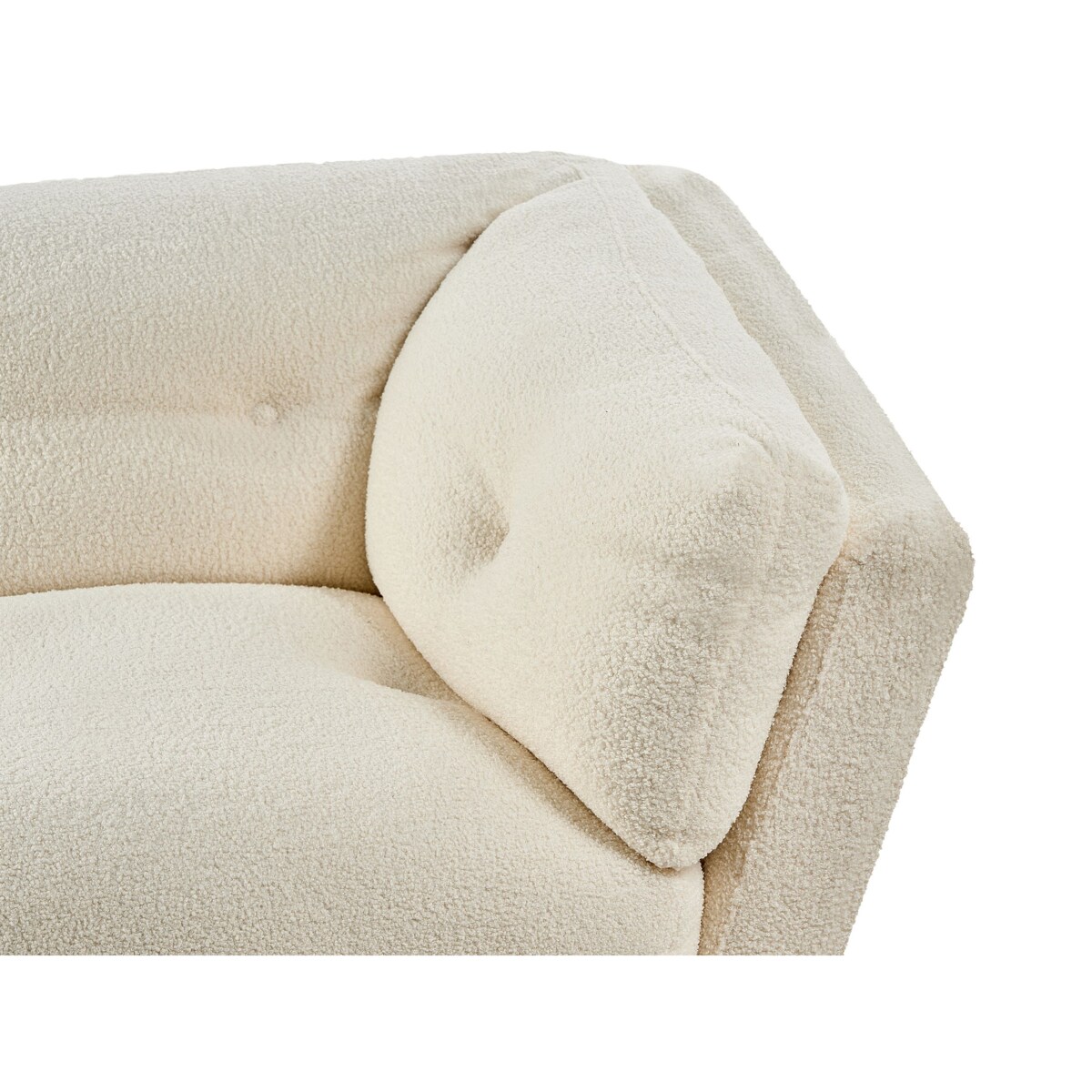 Sofa 3-osobowa boucle biała LENVIK