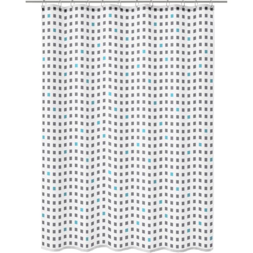 Kleine Wolke Casket Tekstylna Zasłona prysznicowa 180x200 cm Eco Care szary