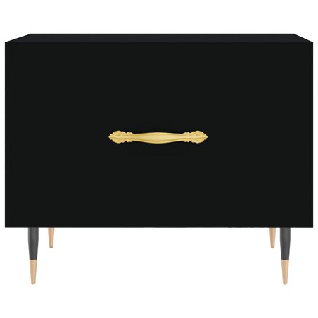 vidaXL Stoliki kawowe, 2 szt., czarne, 50x50x40 cm