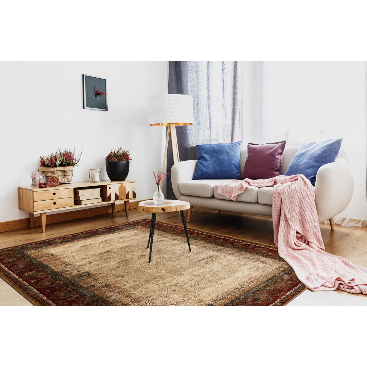 Dywan wełniany POLONIA PAMUK 2 czerwony 235x350 cm