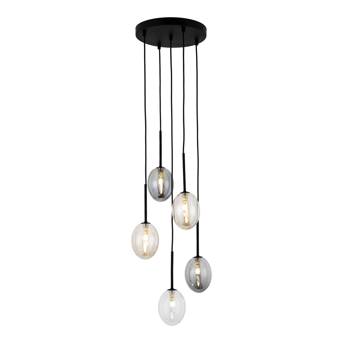Lampa wisząca TK Lighting PEARL MIX 10844, 5xG9, glamour, regulowana wysokość, wielokolorowa