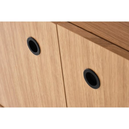 REGAŁ Zefir WĄSKI 97x37x196 cm dąb/czarny MDF W OKLEINIE