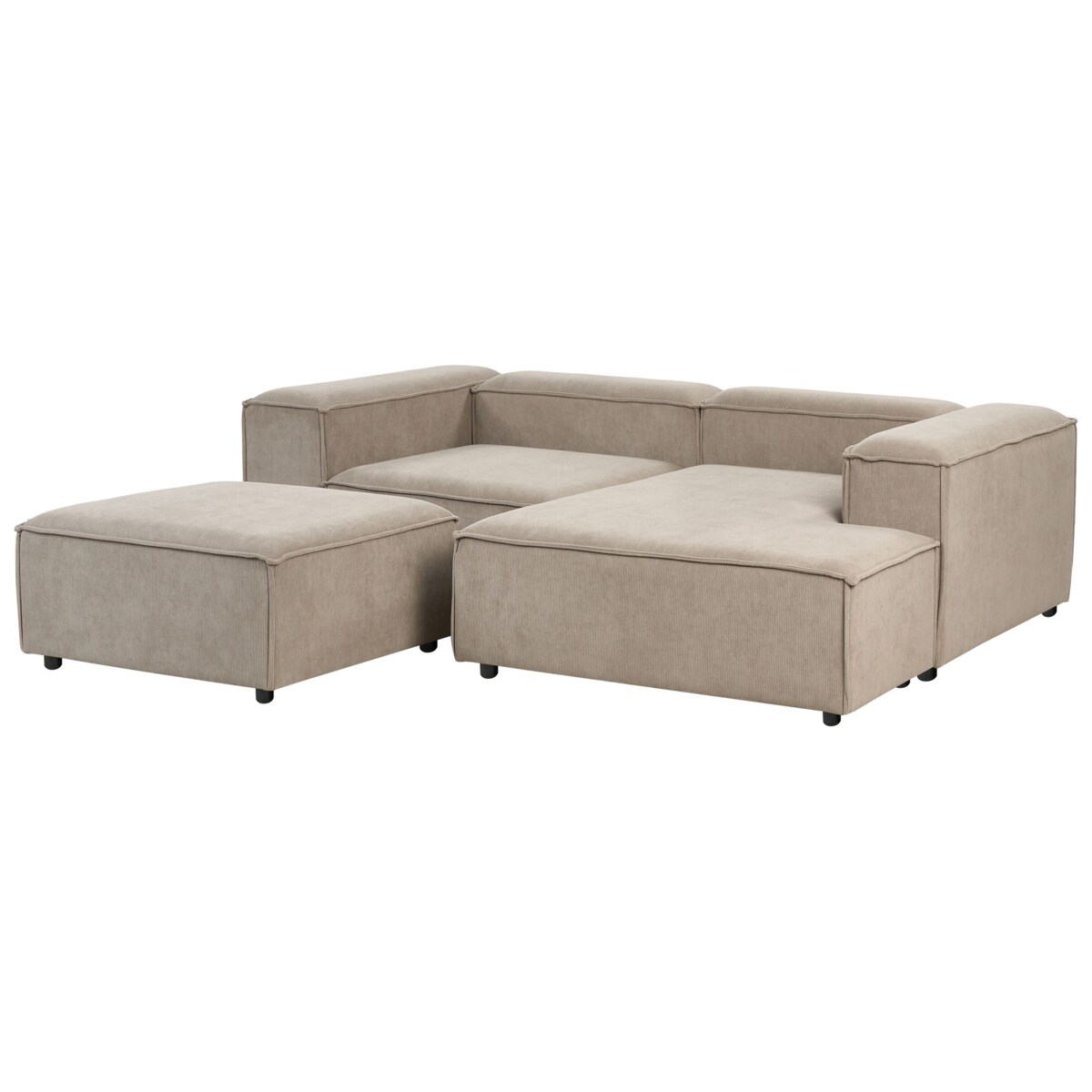 Sofa narożna z otomaną ARDAL Beżowoszary
