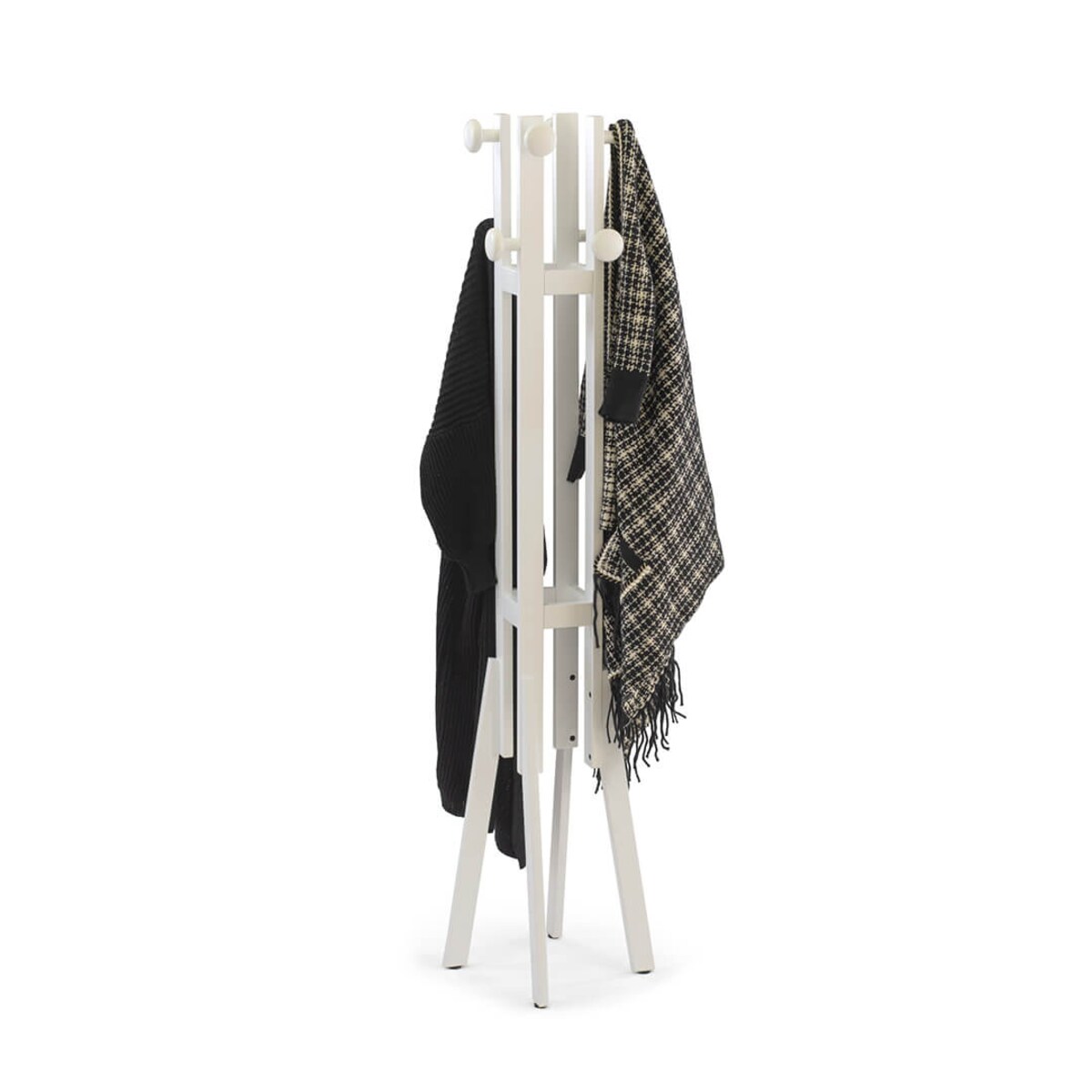 ARREDAMENTI ALBA Wieszak na ubrania - 175 x 40 cm, biały