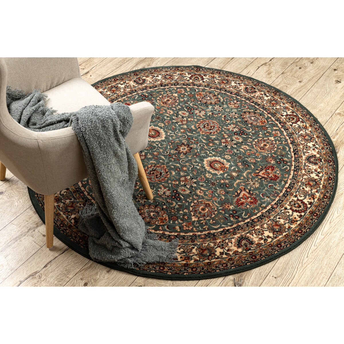 Dywan wełniany KASHQAI 4362 410 koło koło 120 cm