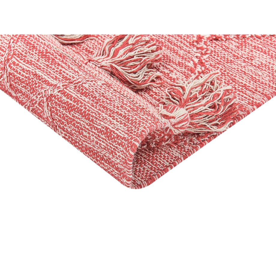 Dywan bawełniany 160 x 230 cm czerwony NIGDE