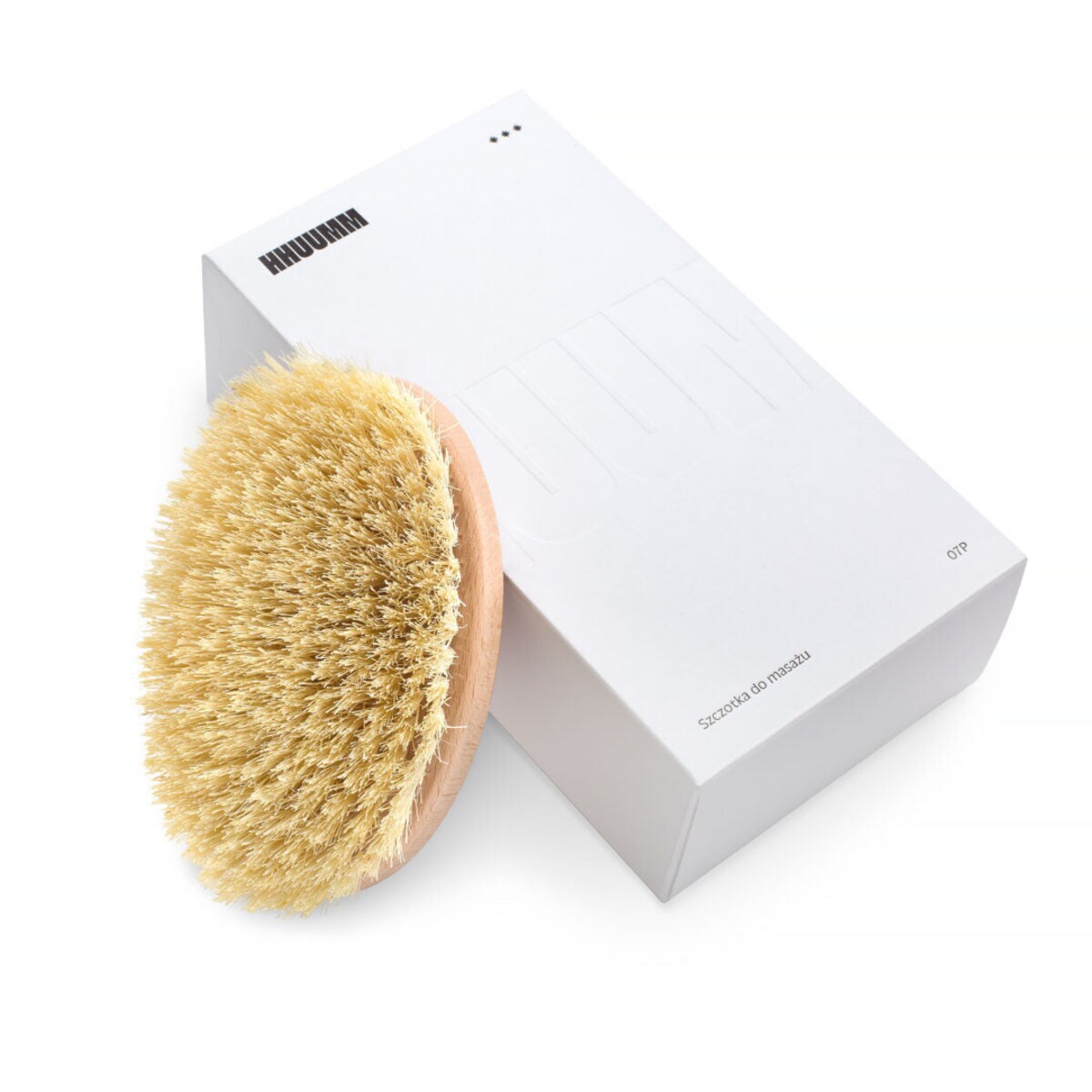 Szczotka do masażu ciała na sucho – włókno tampico, bez paska, No.7P