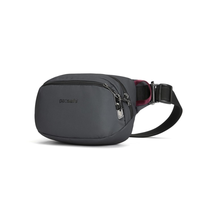 Saszetka nerka antykradzieżowa z recykling Pacsafe Vibe 100 - ciemnoszary