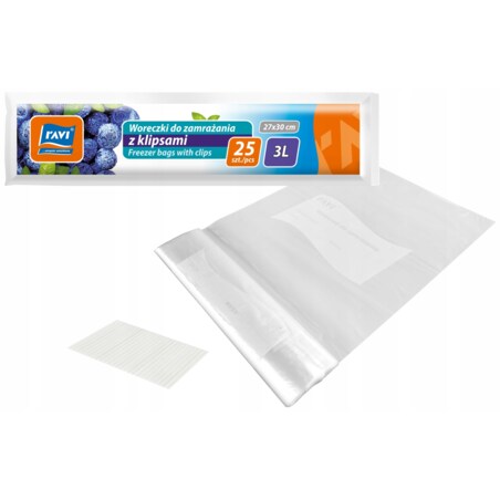woreczki do zamrażania owoce warzywa mięso 3L pojemne zamrażarka jedzenie