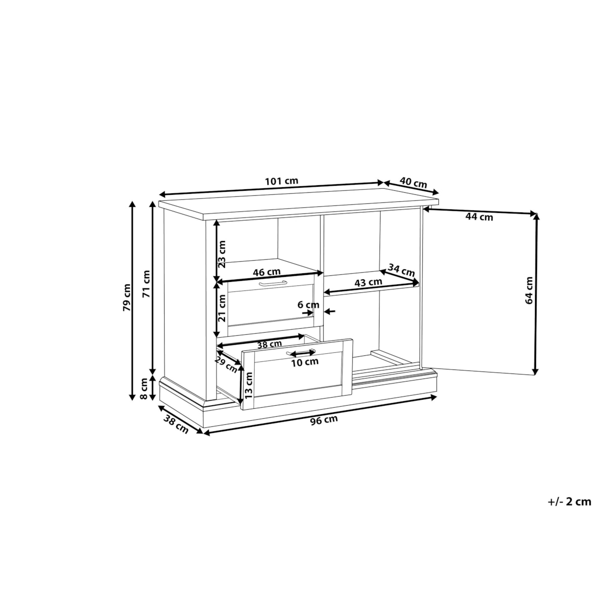 Komoda jasne drewno TORONTO