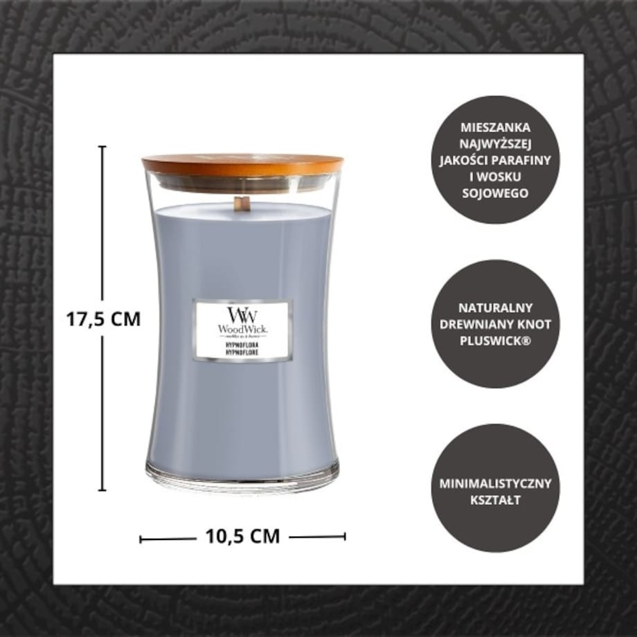 WoodWick świeca duża HYPNOFLORA