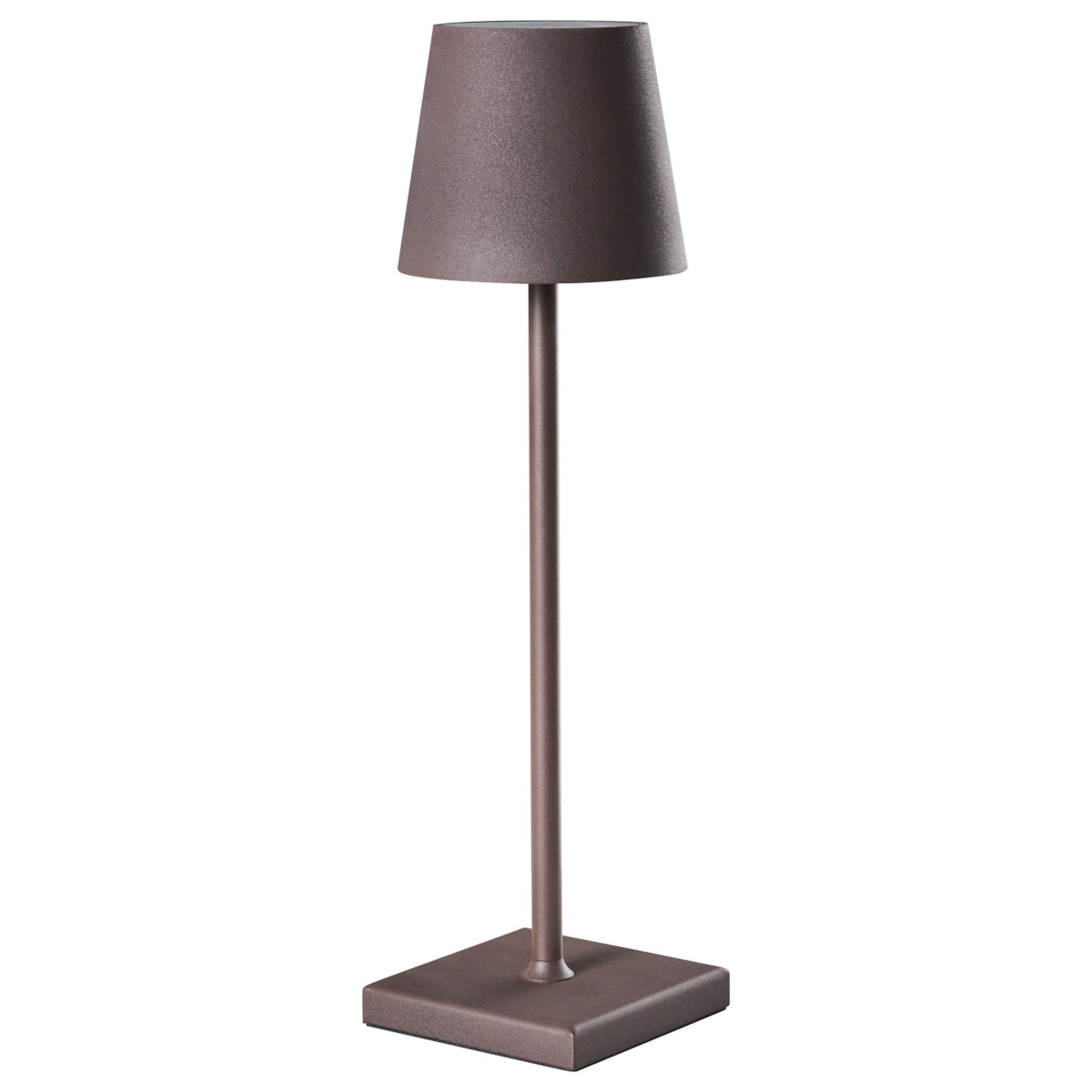 Bezprzewodowa lampa stołowa LED BACEIRO Ze ściemniaczem Metal Brązowy
