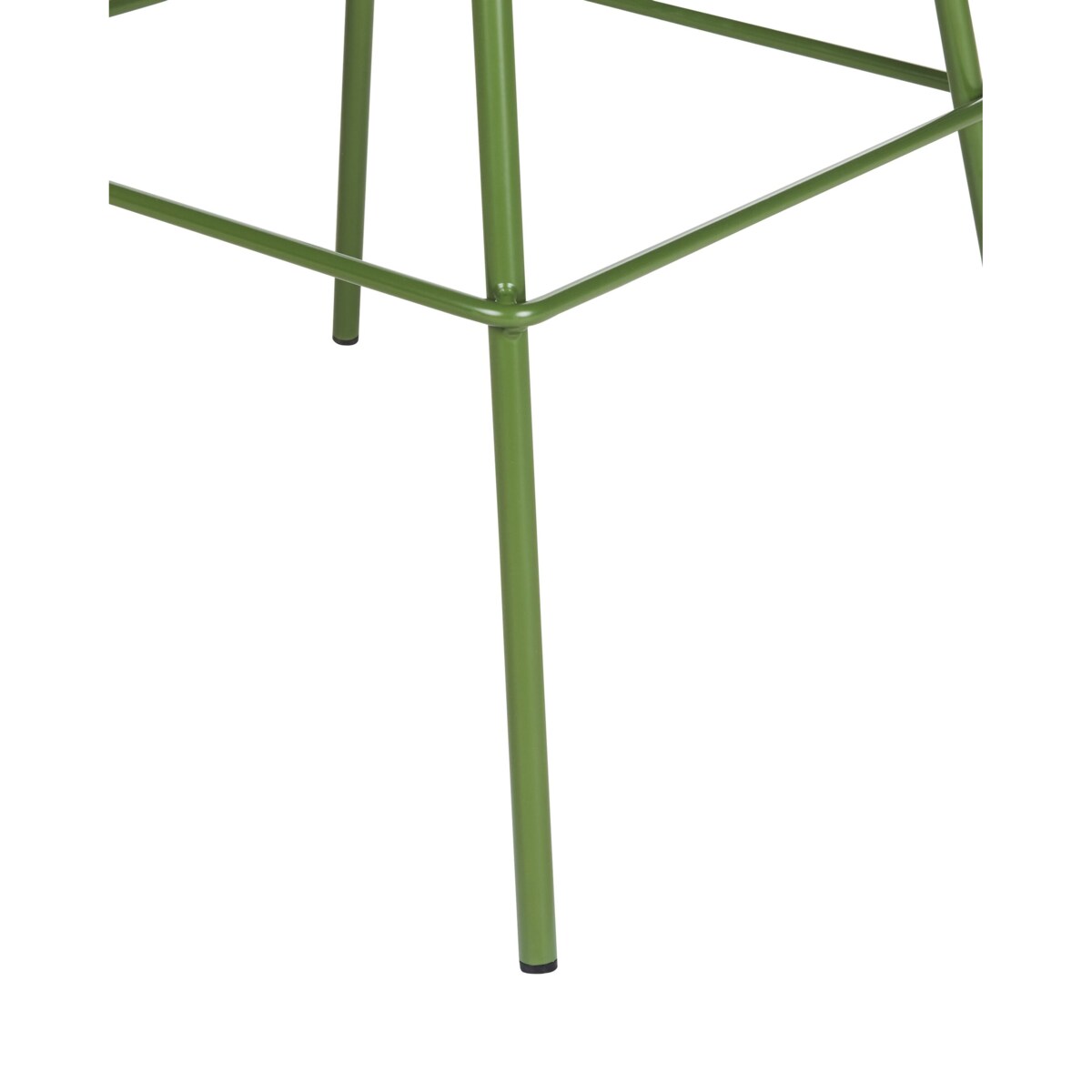 Zestaw 2 krzeseł barowych zielony EMMET