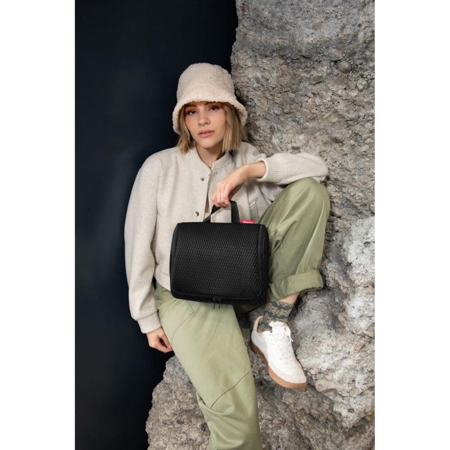 Kosmetyczka TOILETBAG XL, mesh black