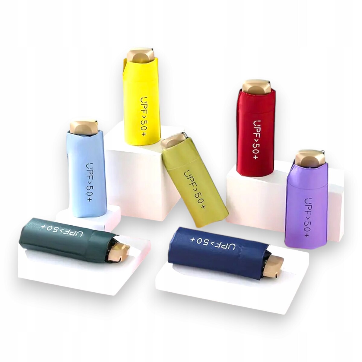 Parasol kieszonkowy kompaktowy parasolka składana mała mały mini etui LEKKA