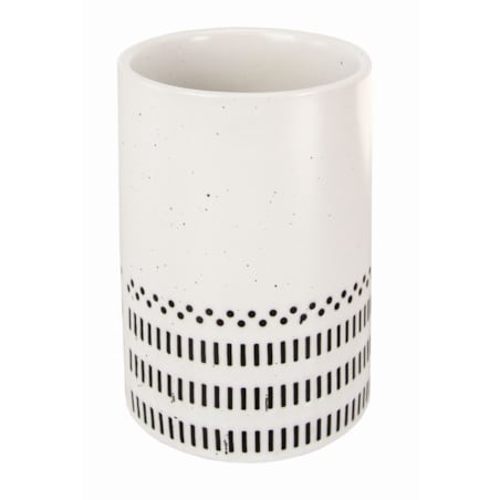 Kleine Wolke Alva Kubek łazienkowy czarny biały