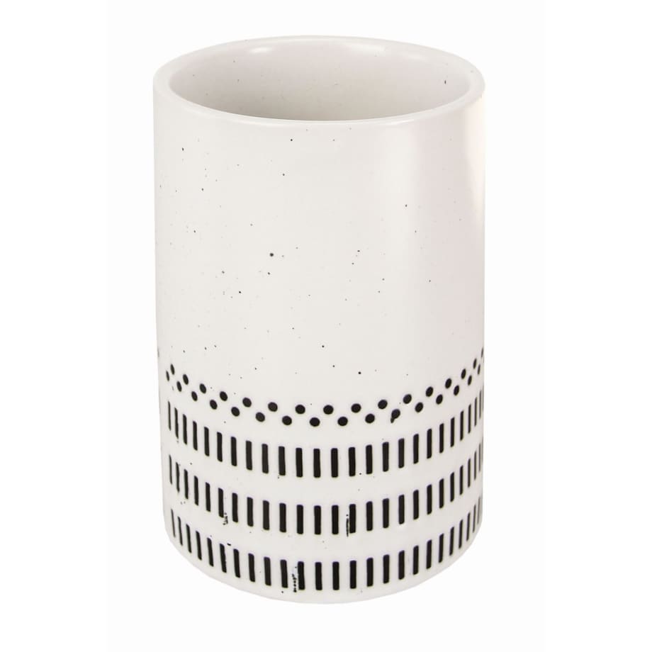 Kleine Wolke Alva Kubek łazienkowy czarny biały