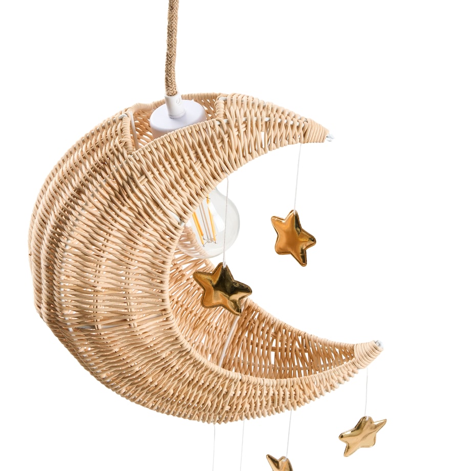 Lampa wisząca Księżyc ORCHON Rattan Naturalny