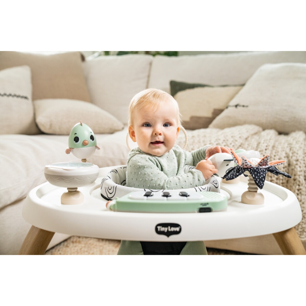 Stacjonarne centrum aktywności 5w1 - Stoliczek z kolekcji - Décor czarno-biała