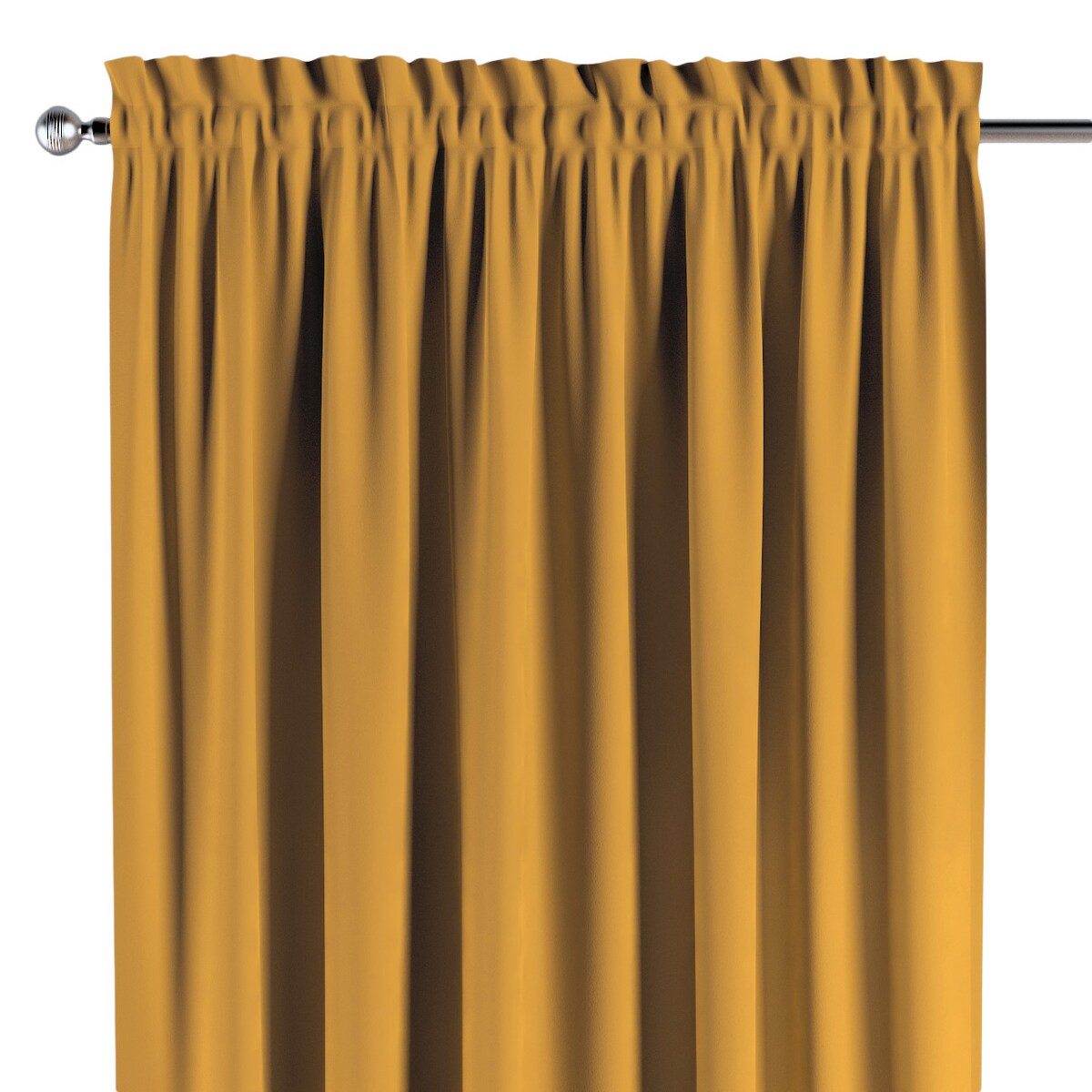 Zasłona na kanale z grzywką 1 szt. 130x260 miodowy