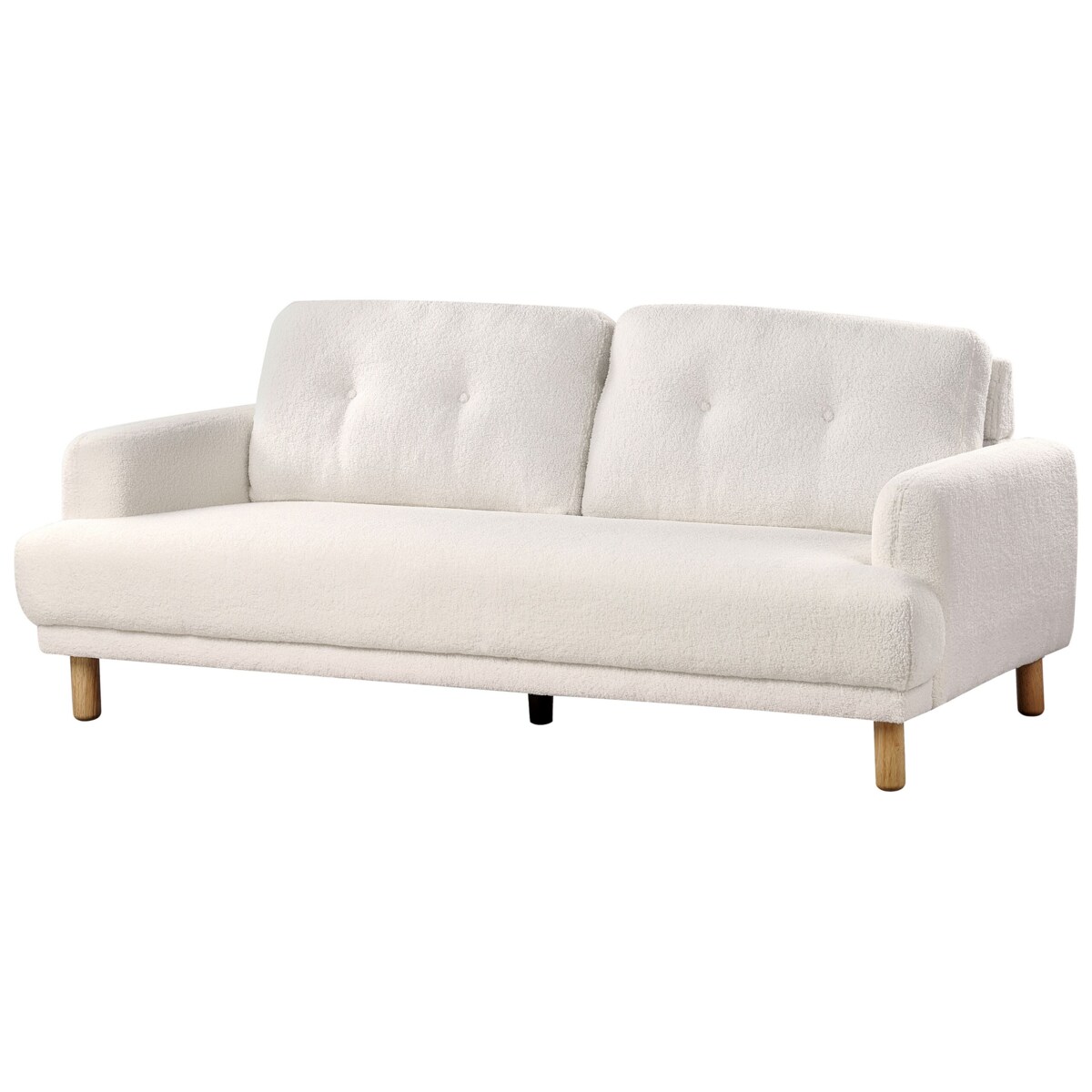 Sofa 3-osobowa boucle biała TUVE