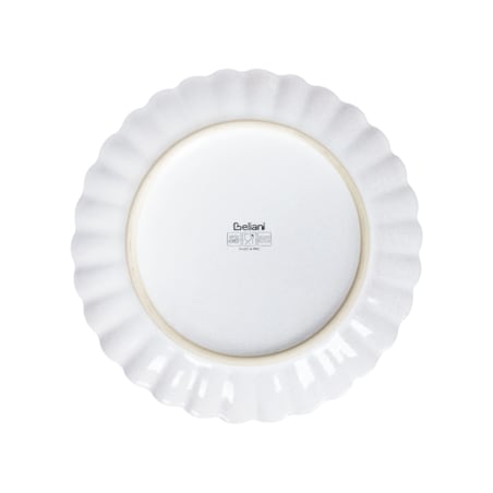 Zestaw 8 małych talerzy NETTLE Kamionka Złamana biel