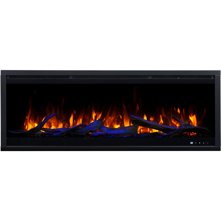 Kominek elektryczny AFLAMO Royal 3D 120 - ścienny i do zabudowy - 120x48x22 cm - kominek LED z funkcją grzania 750/1500 W