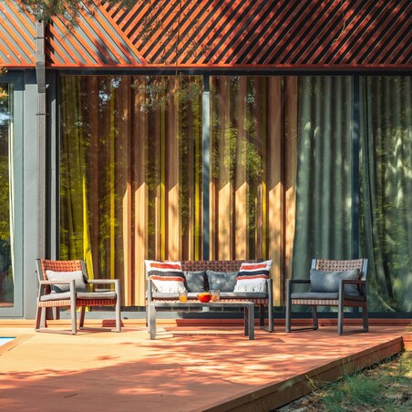 ZESTAW MEBLI OGRODOWYCH TEXAS Z SOFĄ I FOTELAMI