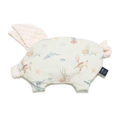 La Millou - Poduszka Sleepy Pig Minky SEAWORLD by Magdalena Lamparska
