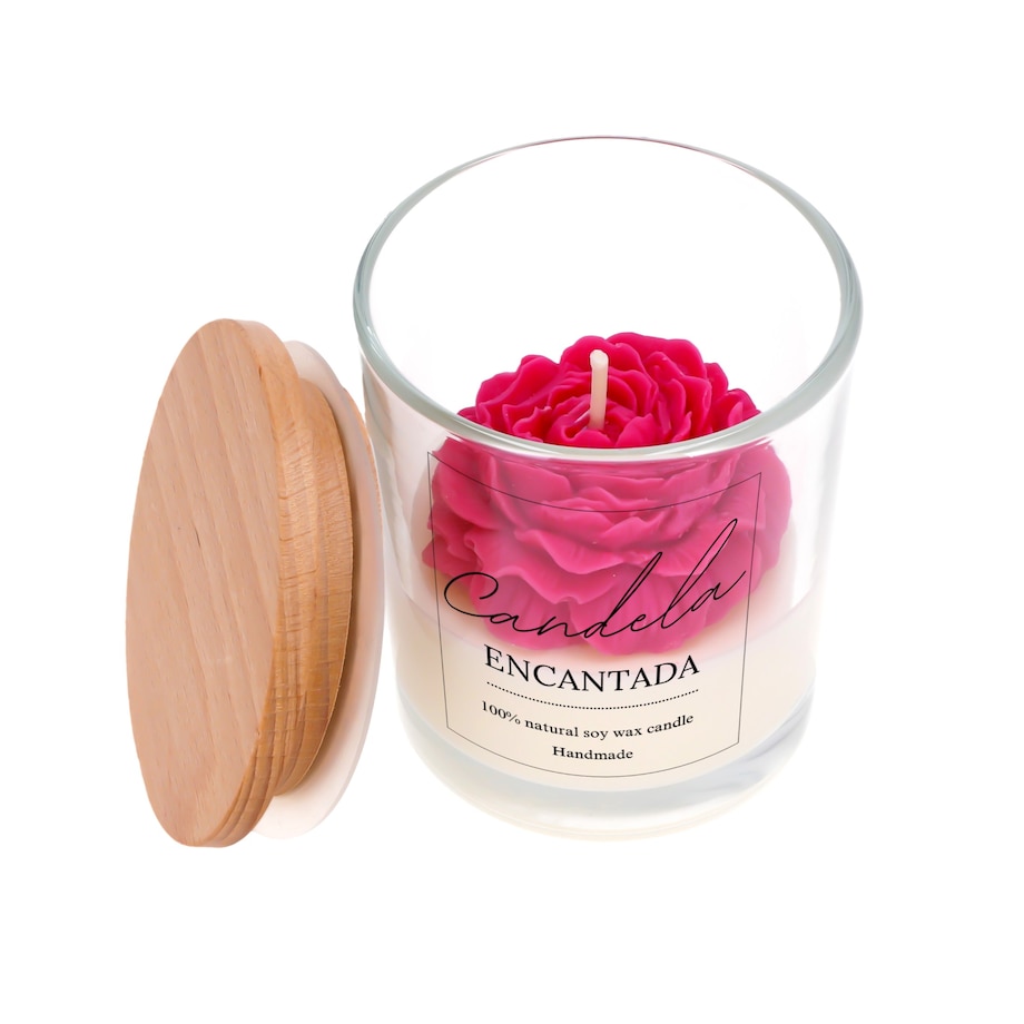 Świeca sojowa zapachowa PEONIA handmade prezent CANDELA ENCANTADA