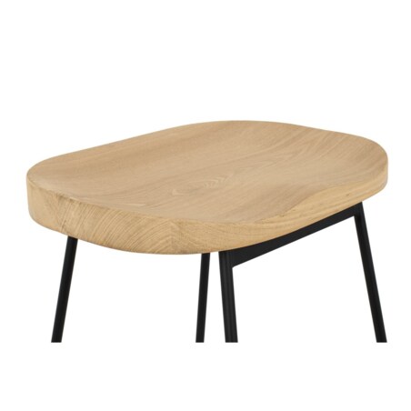 Krzesło skandynawskie RAW KH010100955 czarne drewniane