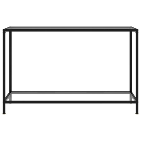 vidaXL Stolik konsolowy, przezroczysty, 120x35x75 cm, szkło hartowane