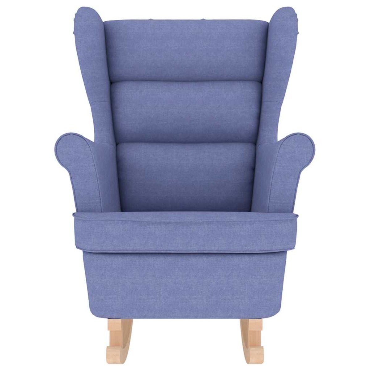 vidaXL Fotel bujany, niebieski, 74x90x102 cm, tapicerowany tkaniną