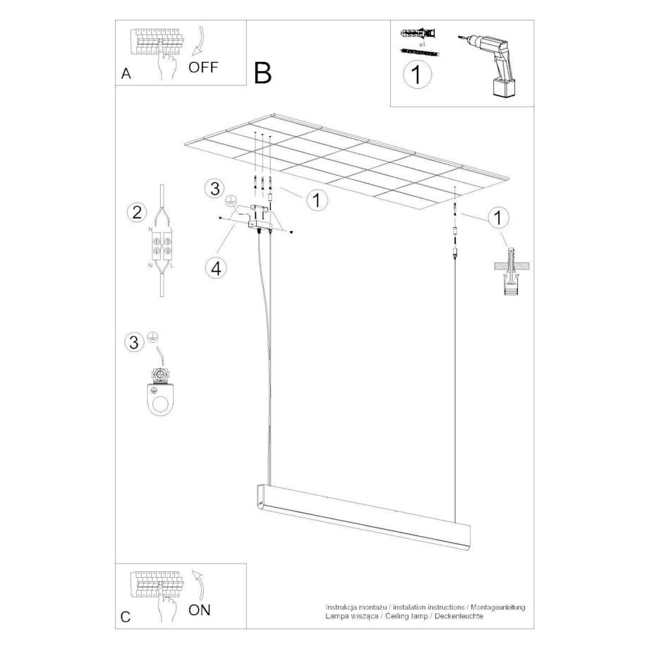 Lampa wisząca LYKKE 150 LED 3000K