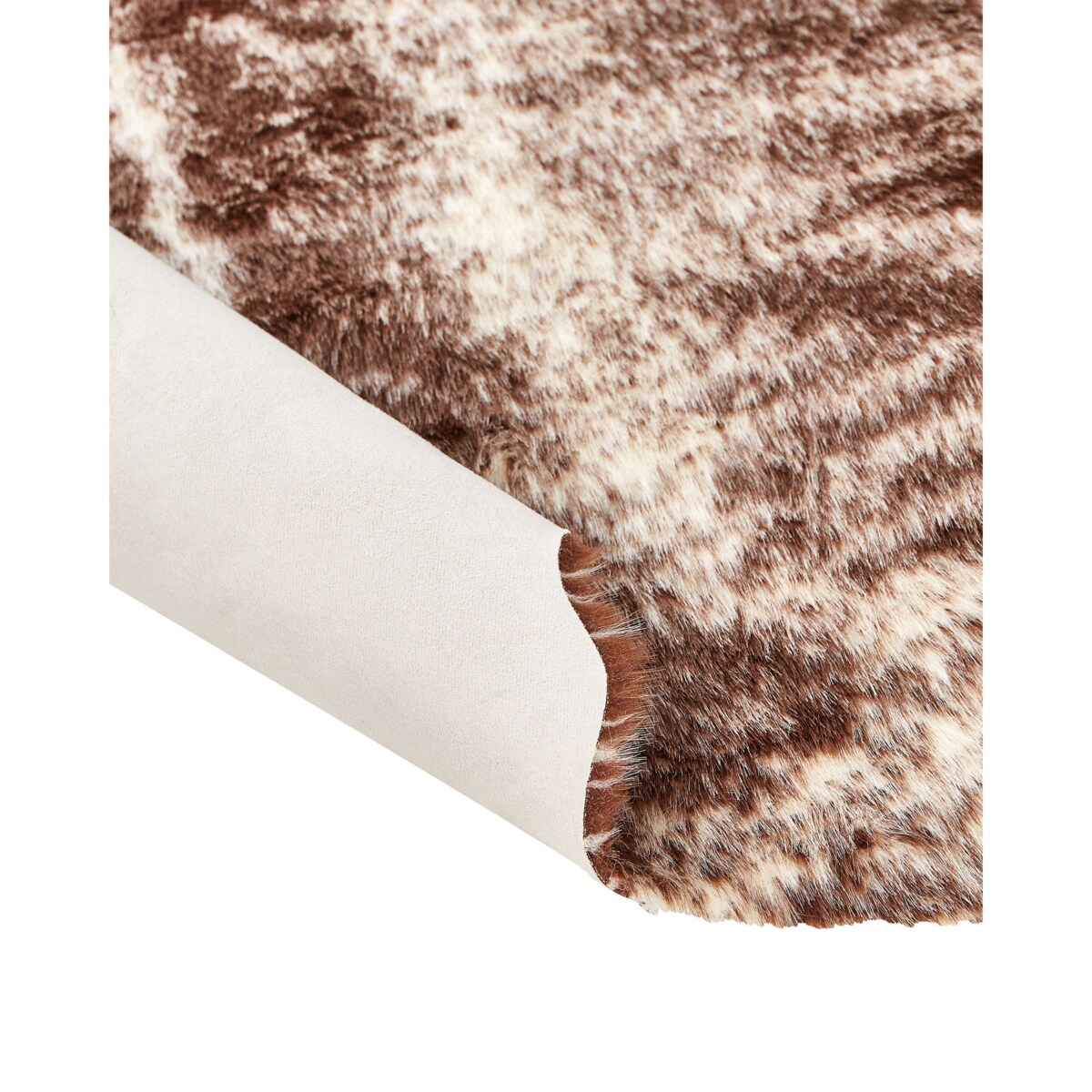 Dywan ze sztucznej skóry 150 x 200 cm brązowy ZEIL
