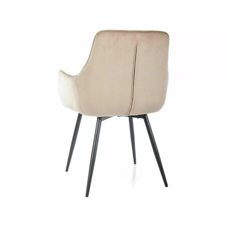 Krzesło tapicerowane LEMON VELVET beżowe