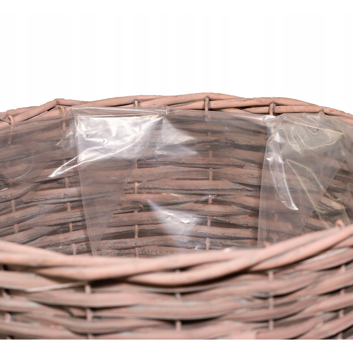 OSŁONKA KOSZ na doniczkę wiklinowa ogrodowa duża beżowa boho 3 szt.