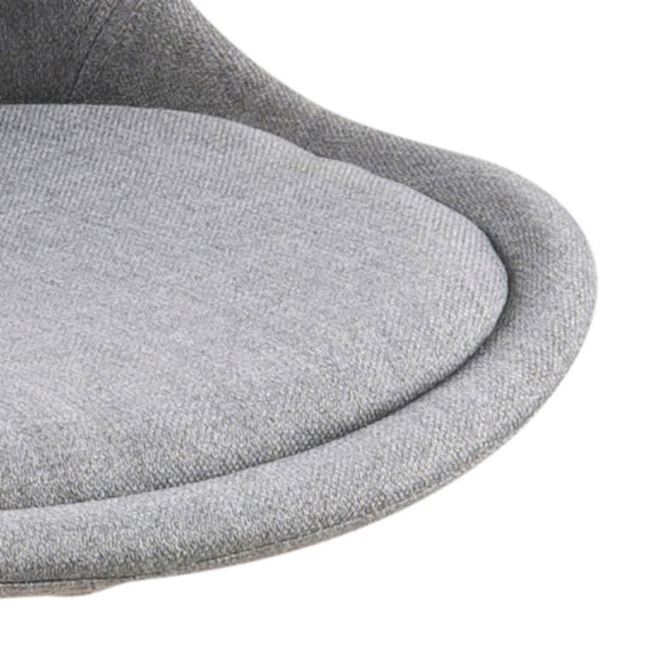 Krzesło Dima light grey tapicerowane