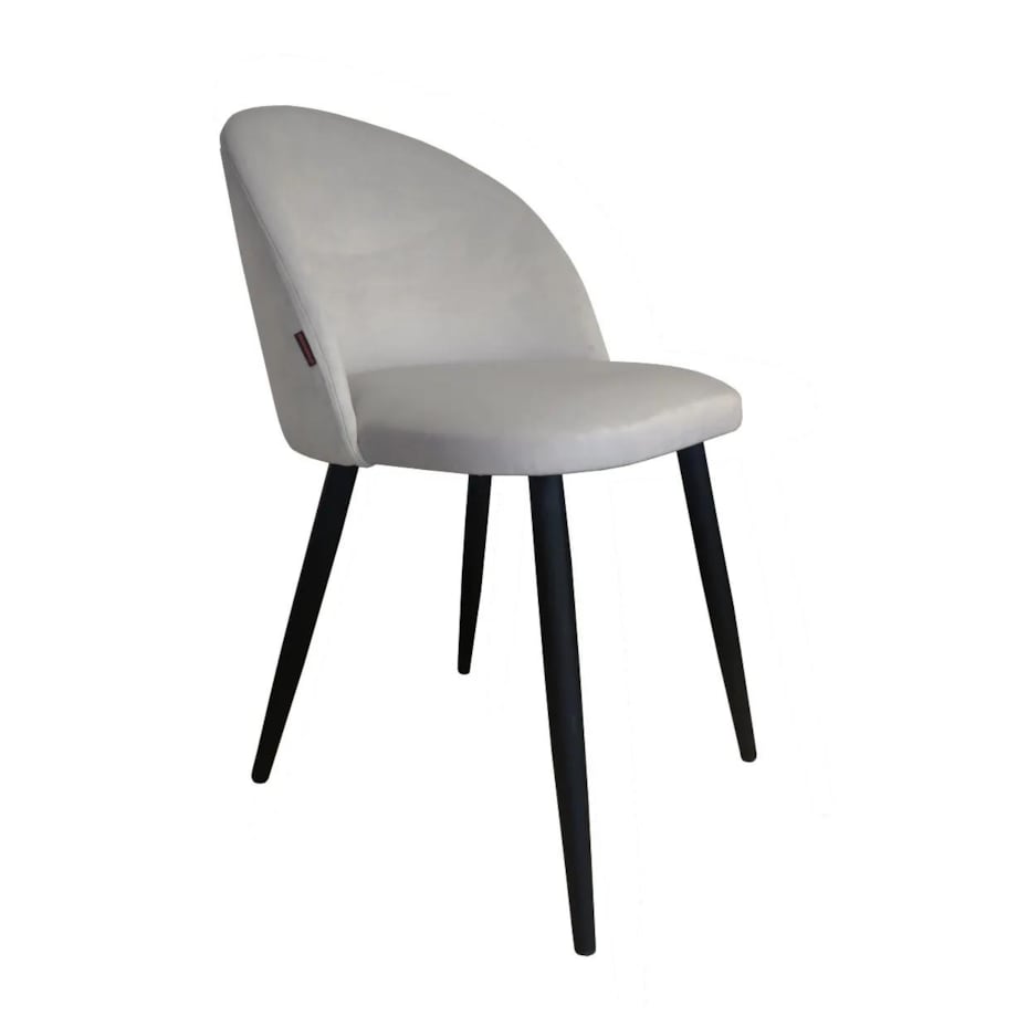 Krzesło CLAUDINE 1 VELVET jasno szare