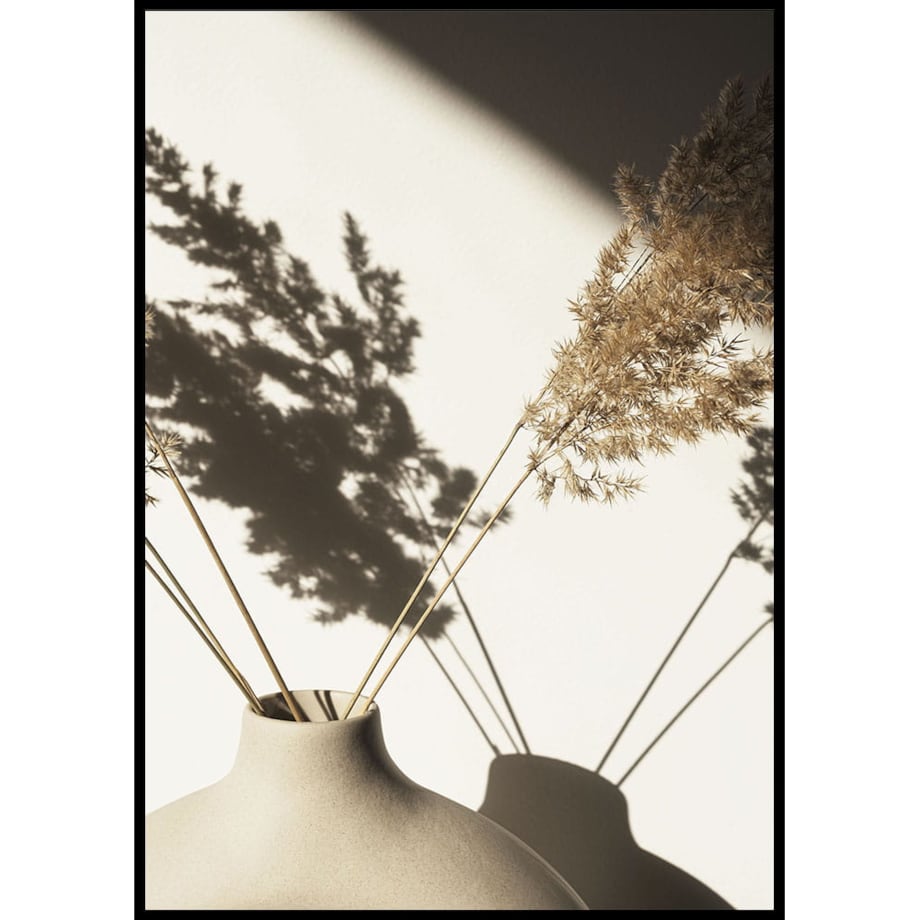 plakat trawa pampasowa w słońcu 30x40 cm