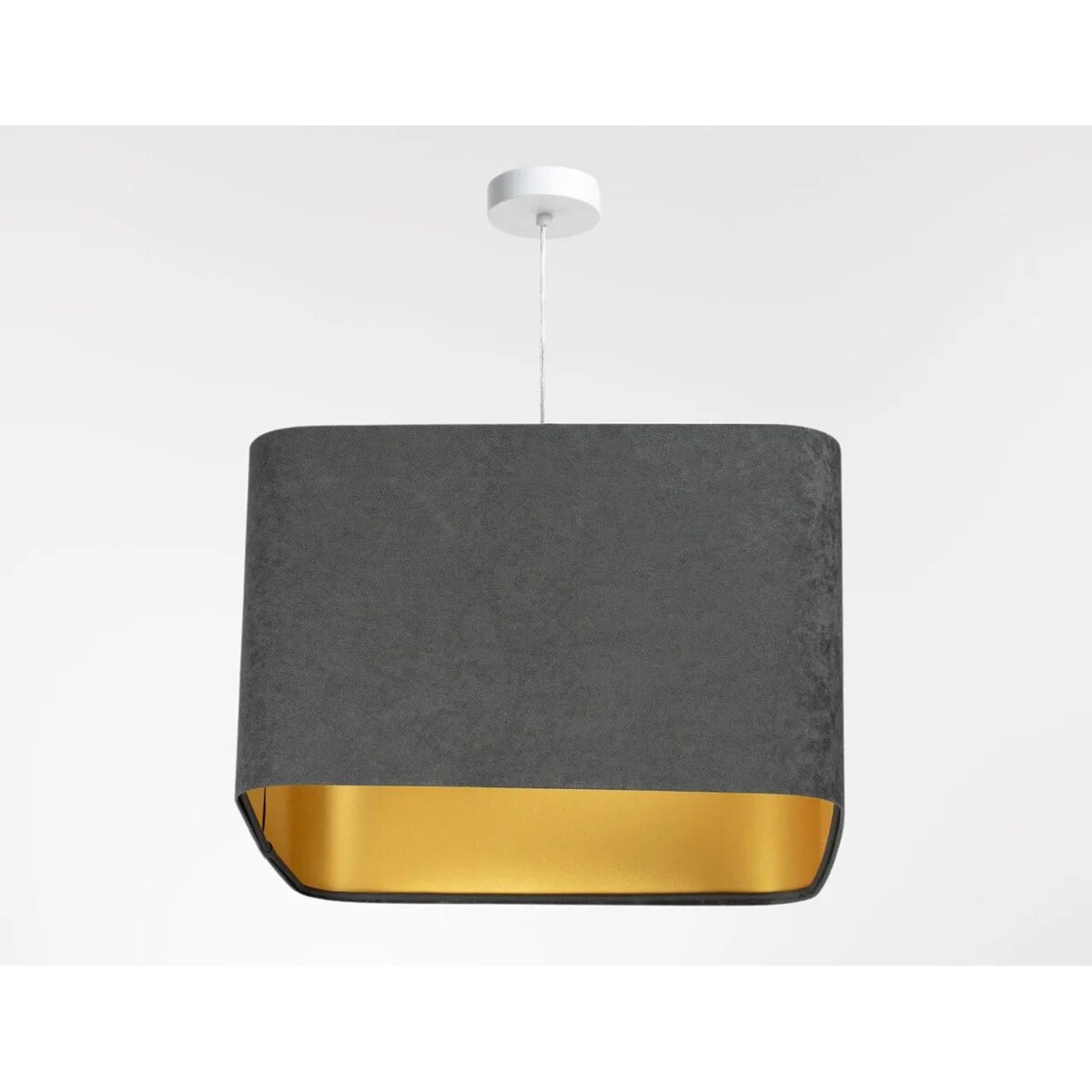 Lampa wisząca KWADRO SUE 40w20 grafitowa/złota