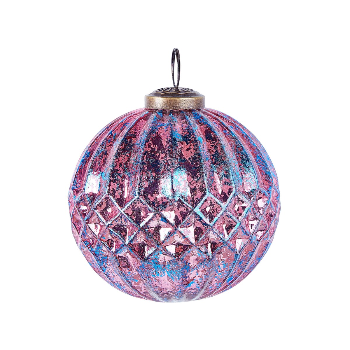 Zestaw 6 bombek szklanych różowy ASTRAL
