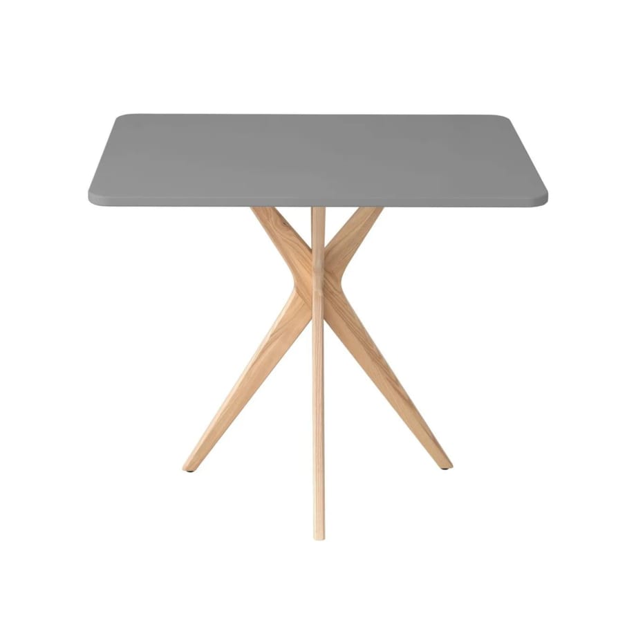 Stół CUTTI 55x80 ciemny szary/jesion